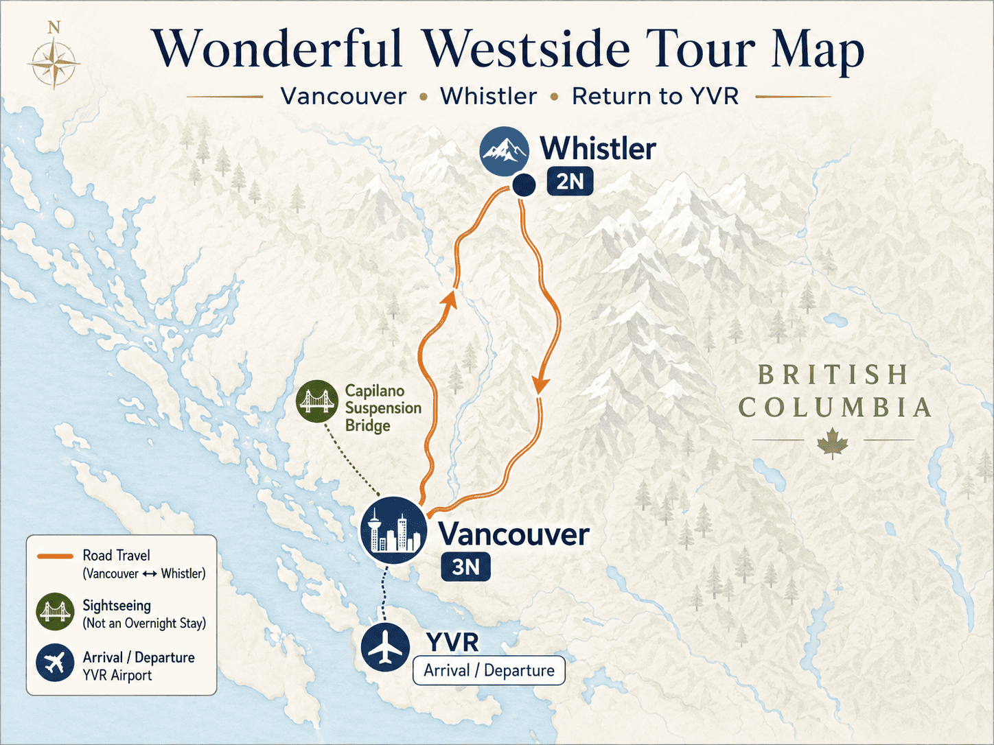 Wonderful Westside Tour of Canada – Vancouver & Whistler