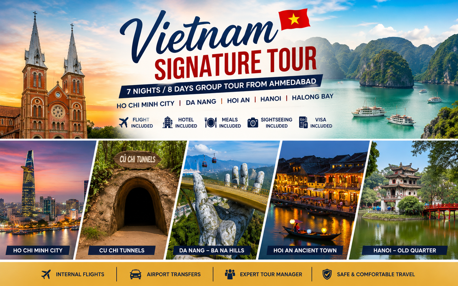 Vietnam Signature Tour – Ho Chi Minh City, Da Nang, Hanoi & Halong Bay